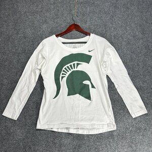 Nike Michigan State Spartans Long sleeve T shirt Mens Size S Pre-owned